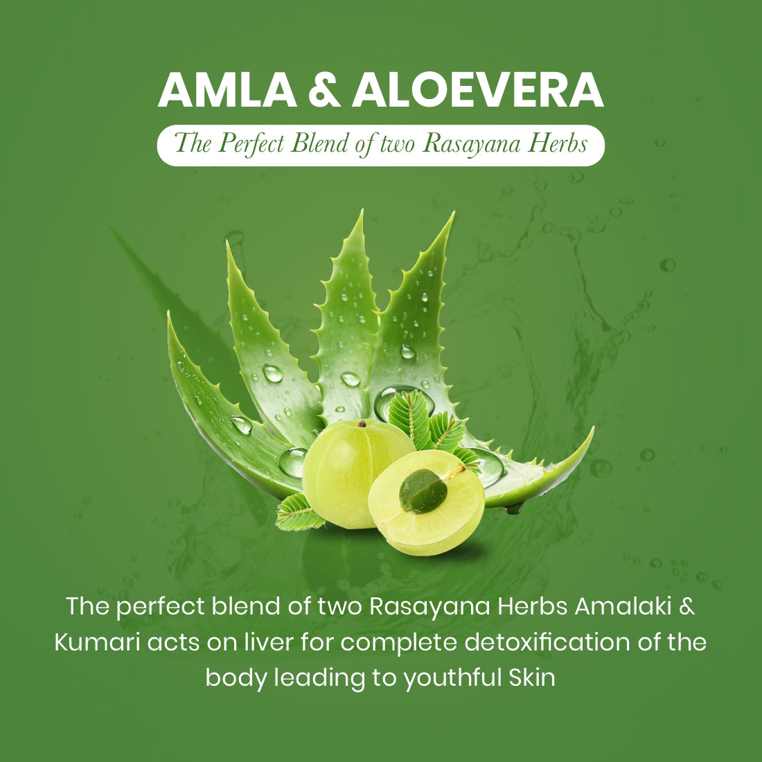Amla Aloe Vera Juice | Hair, Skin, Immunity & Digestion | 1L