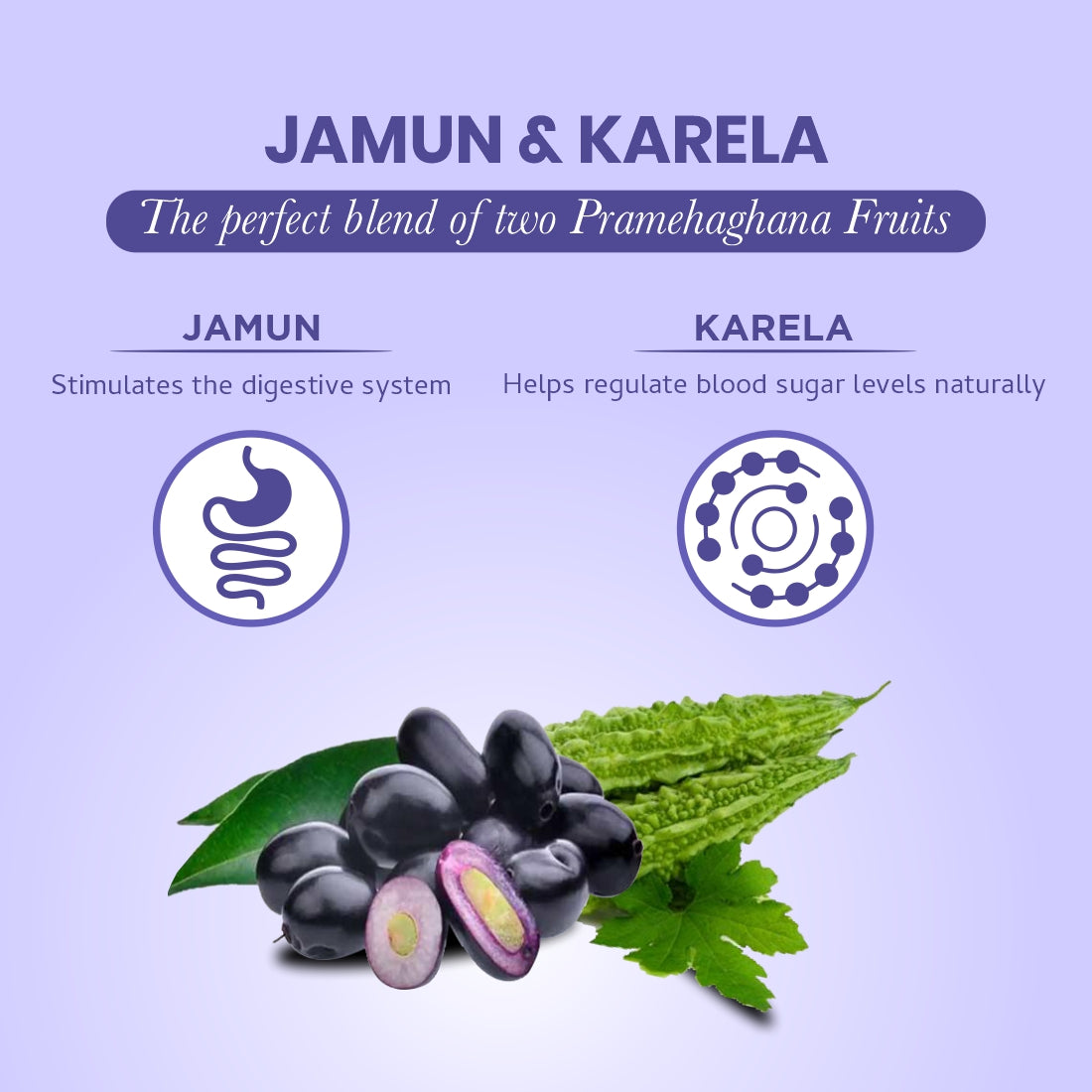 Jamun Karela Juice | Manage Blood Sugar & Boost Digestion | 1L