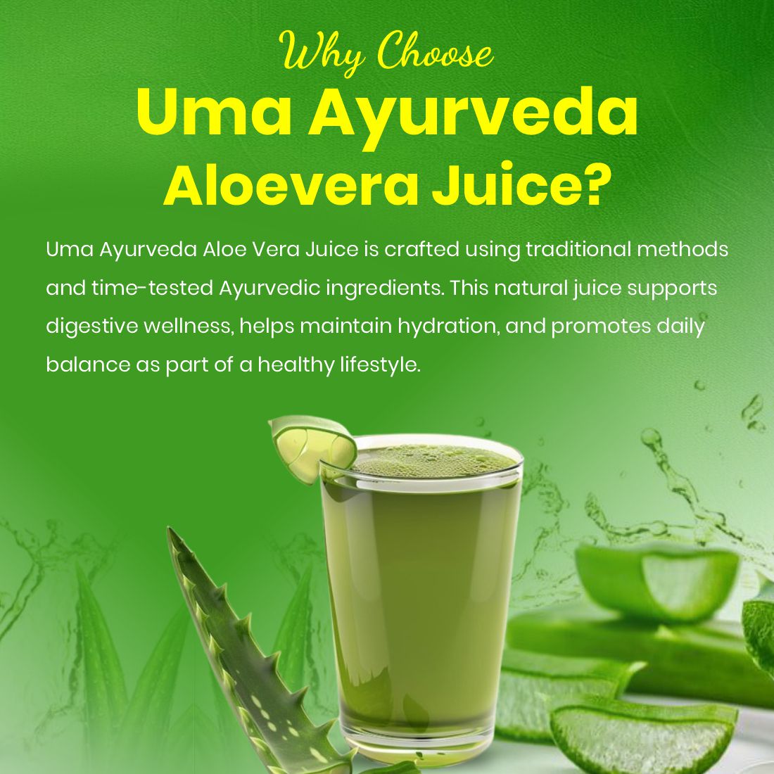 Aloe Vera Juice | For Digestion & Skin Health | 1L