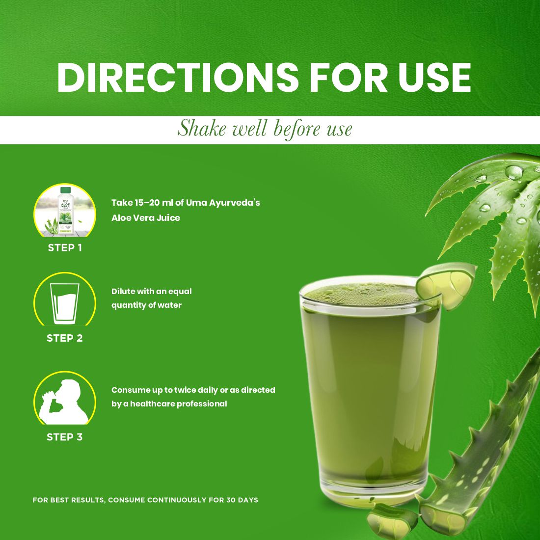 Aloe Vera Juice | For Digestion & Skin Health | 1L