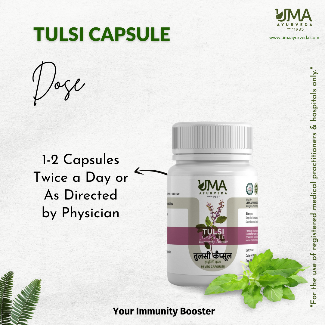 Ayurvedic Tulsi Capsule For Cold, Cough