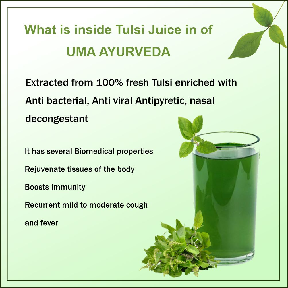 Ayurvedic Tulsi Juice For Cough, Cold