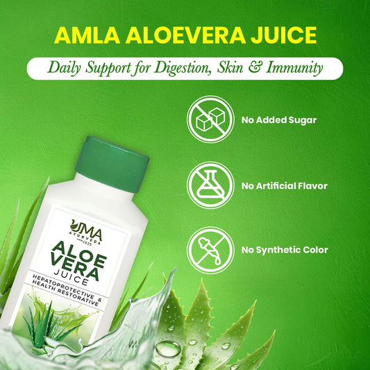 Aloevera Juice for Weak Digestion & Skin Care