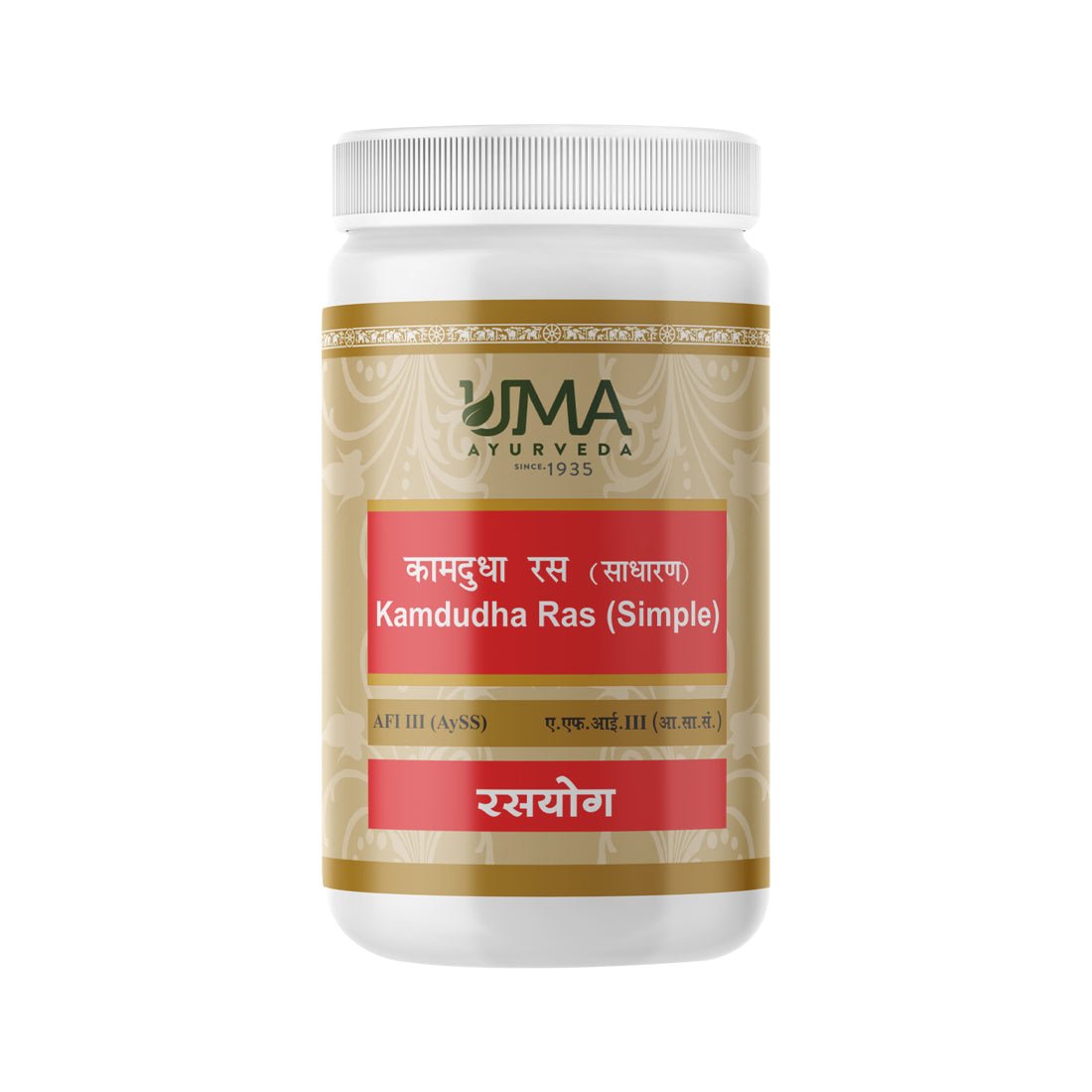 Uma Ayurveda Kamadudha Ras without Pearl