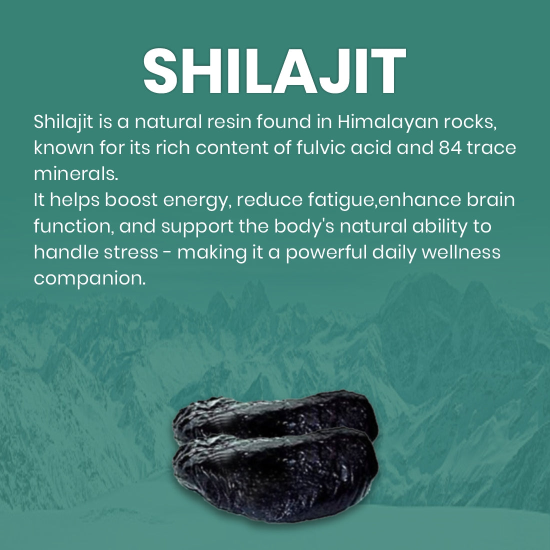 Shilajit Capsule | Pure Shilajit | 60 Tab