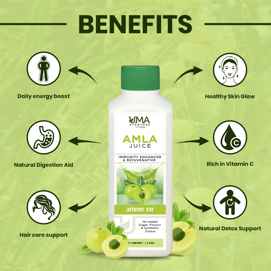 Amla Juice | Herbal Immunity & Antioxidant Support | 1L