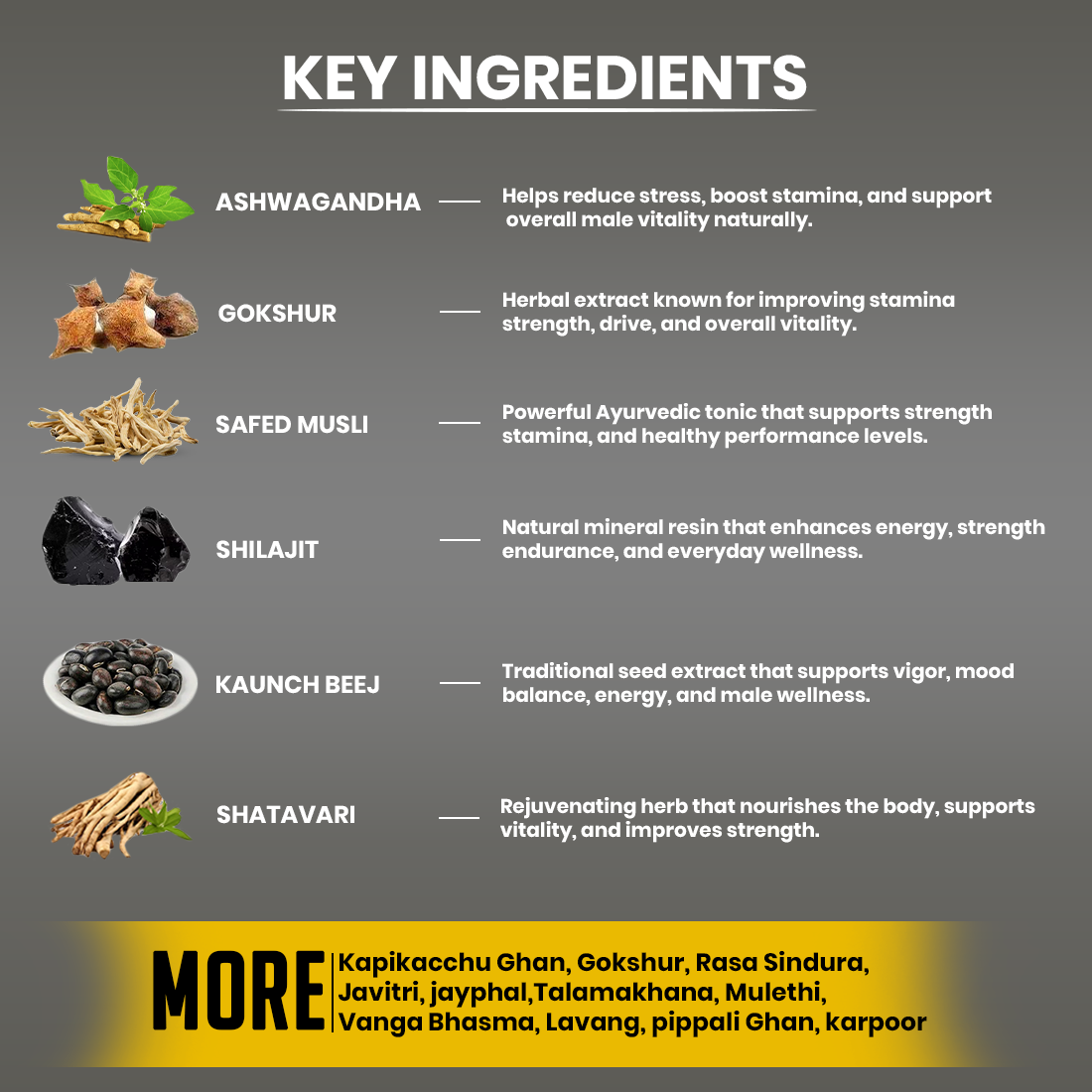 Jivantarang for Men | Stamina, Vigor & Lasting Energy | 15+ Powerful Herbs | 60 Tab