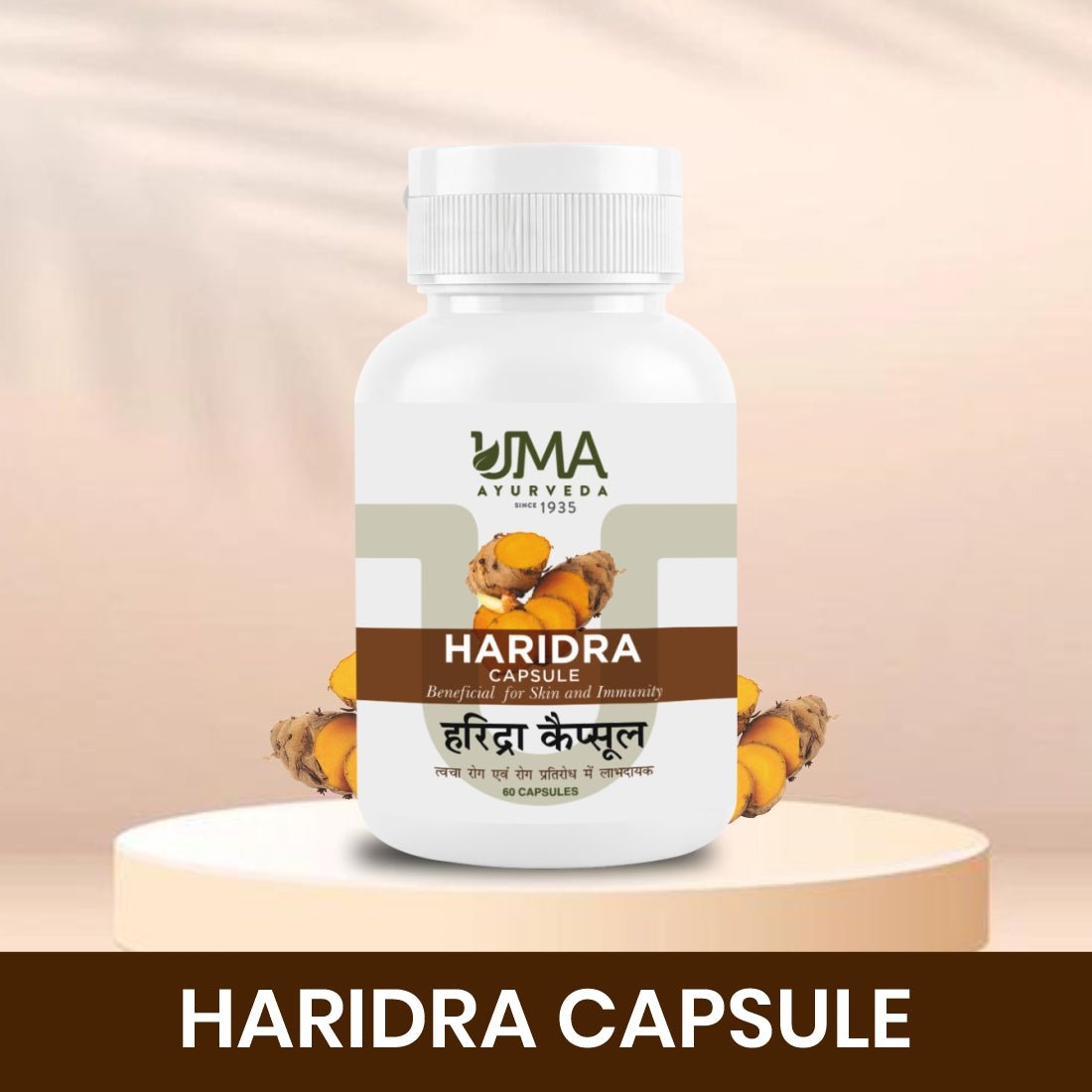 Haridra Capsules | Ayurvedic Skin & Joint Wellness Formula | 60 Tab