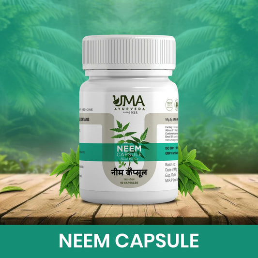 Ayurvedic Neem Capsule Help in Acne and Mild Constipation