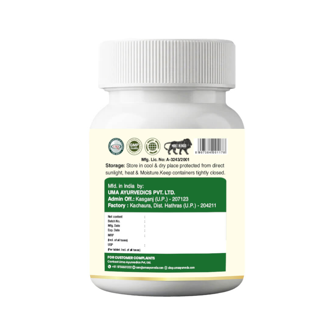 Arshoghan Mahakashaya Ghanvati Tablet | 60 Tab