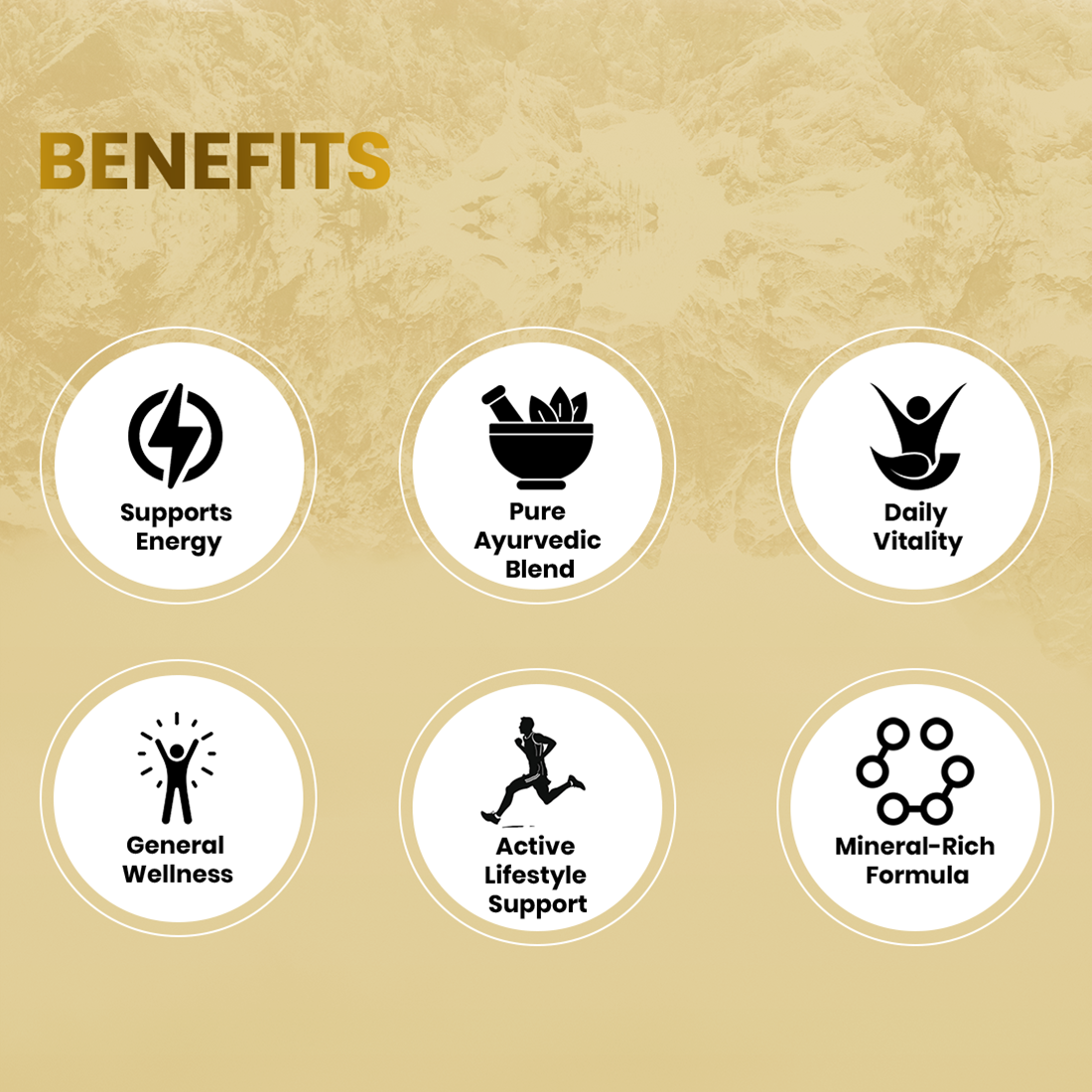 Shilajit Gold | Shilajit, Swarna, Rajat Bhasma & 7 Potent Herbs | 30 C