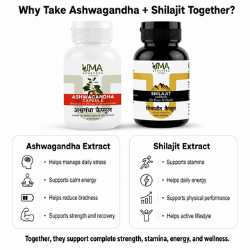 Ashwagandha + Shilajit Capsule | Combo (Pack of 2)