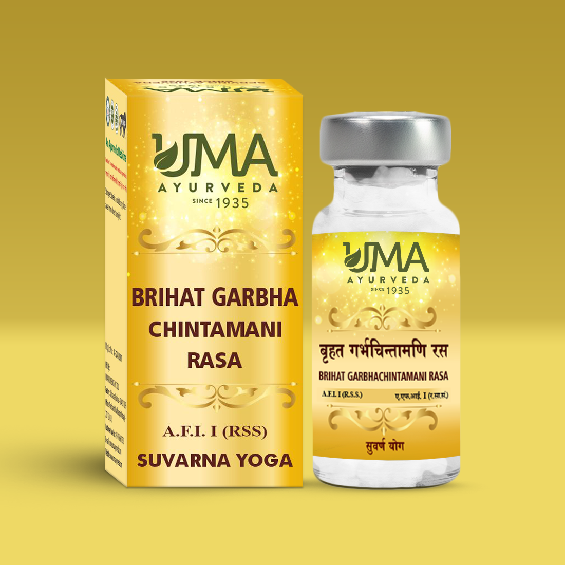 Brihat Garbha Chintamani Rasa Ayurvedic Gold Tablet