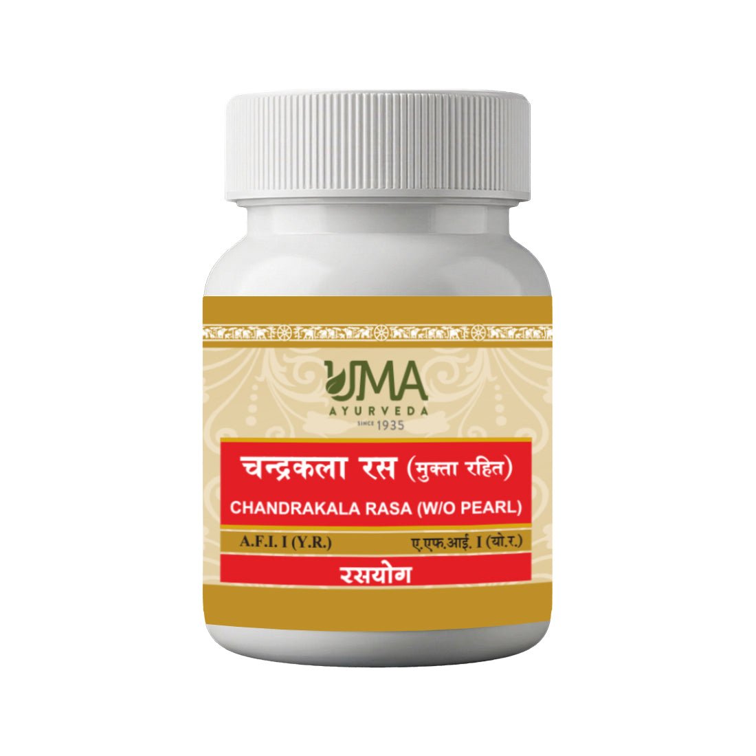 Uma Ayurveda Chandrakala Ras (W/O) Pearls Tablets