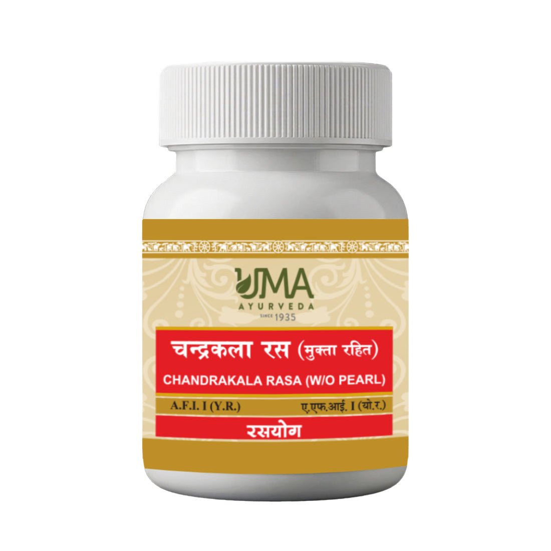 Uma Ayurveda Chandrakala Ras (W/O) Pearls Tablets