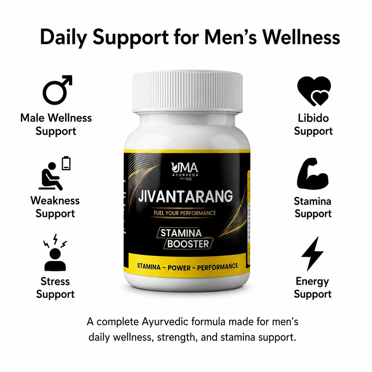Jivantarang for Men | Made with 15+ Herbs | 60 Tab