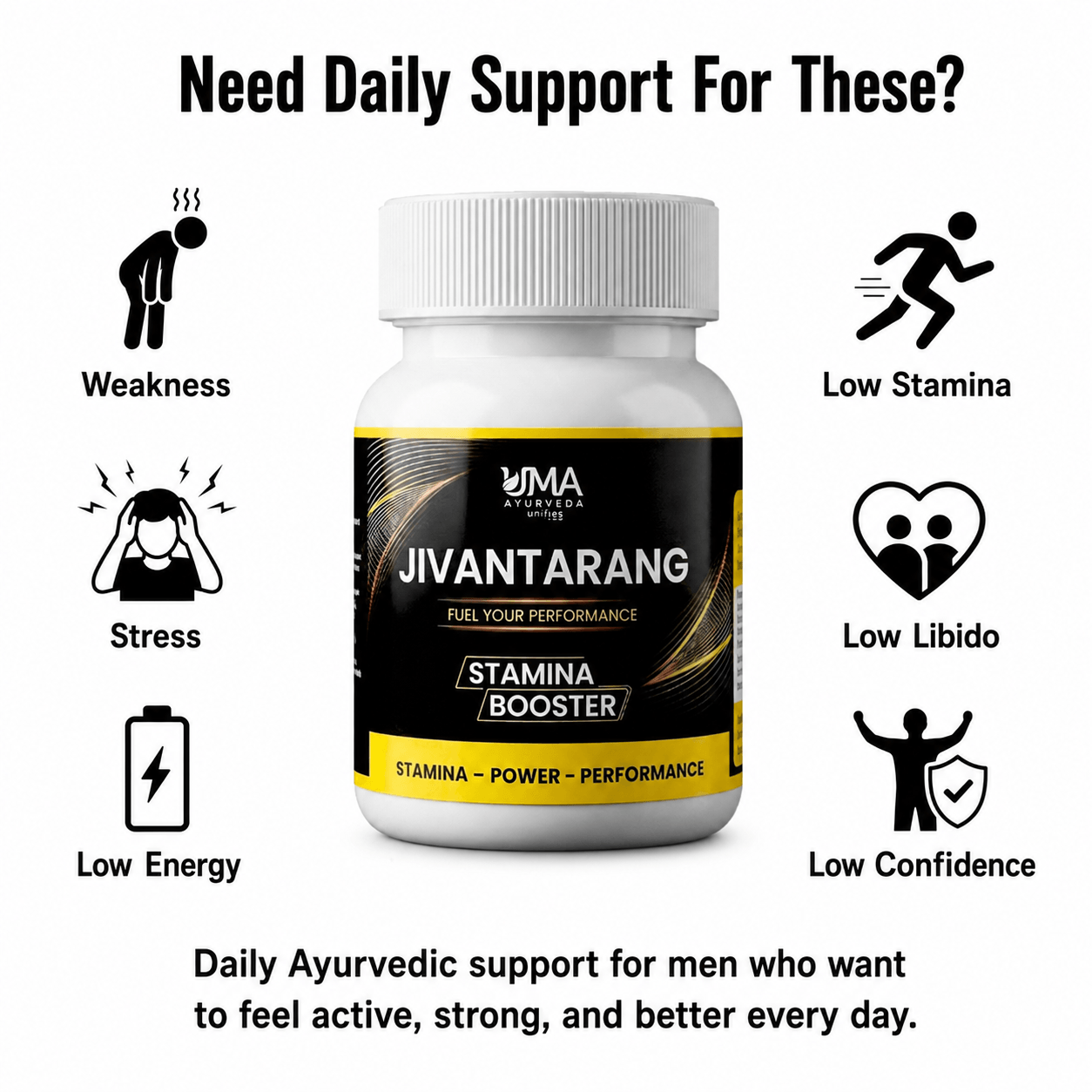 Jivantarang for Men | Made with 15+ Herbs | 60 Tab