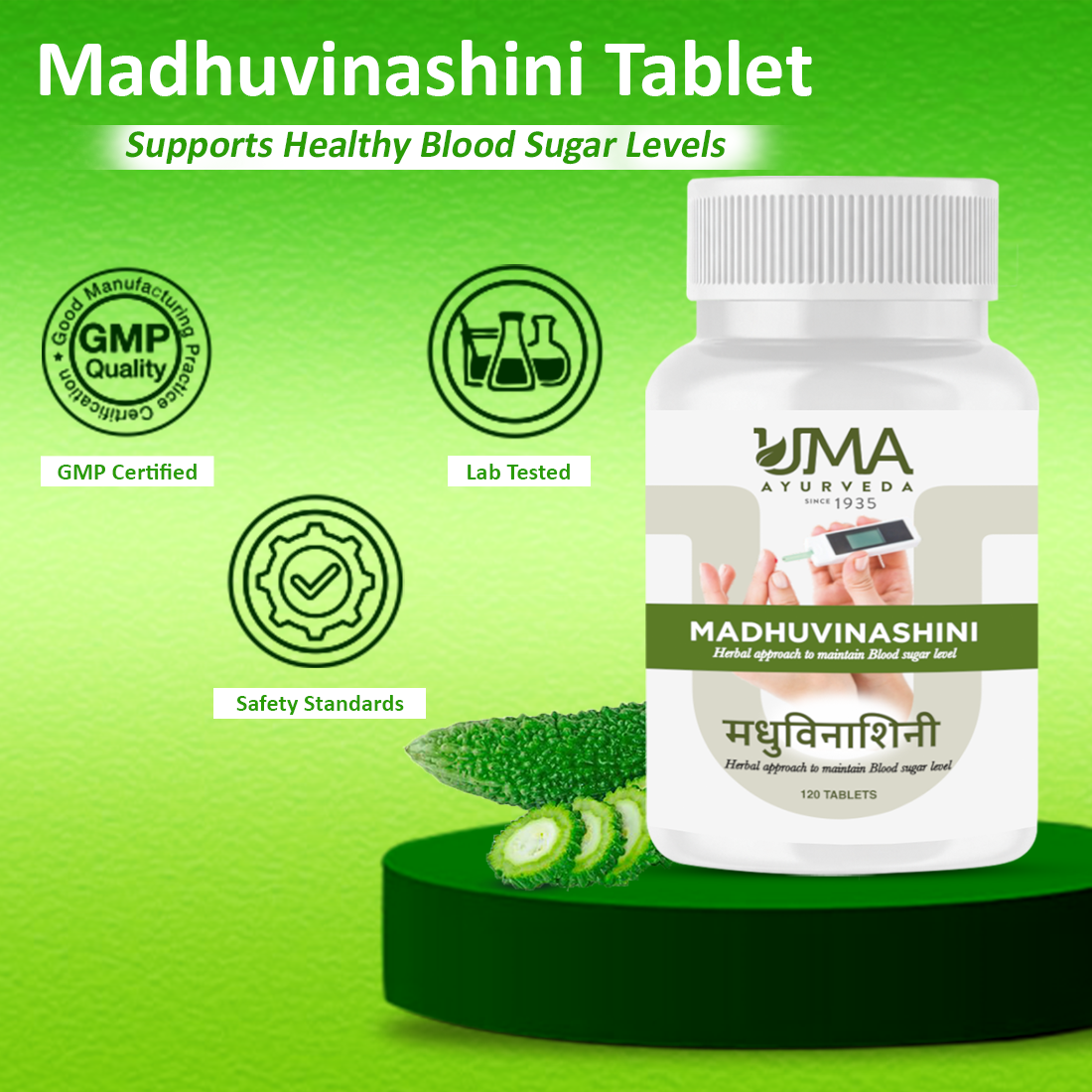 Madhuvinashini | Made with 10+ Herbs | 120 Tab