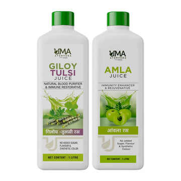 Giloy Tulsi + Amla Juice Combo (Pack of 2)
