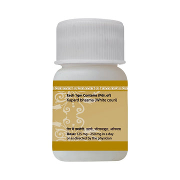 Uma Ayurveda Kapard Bhasma White Couri
