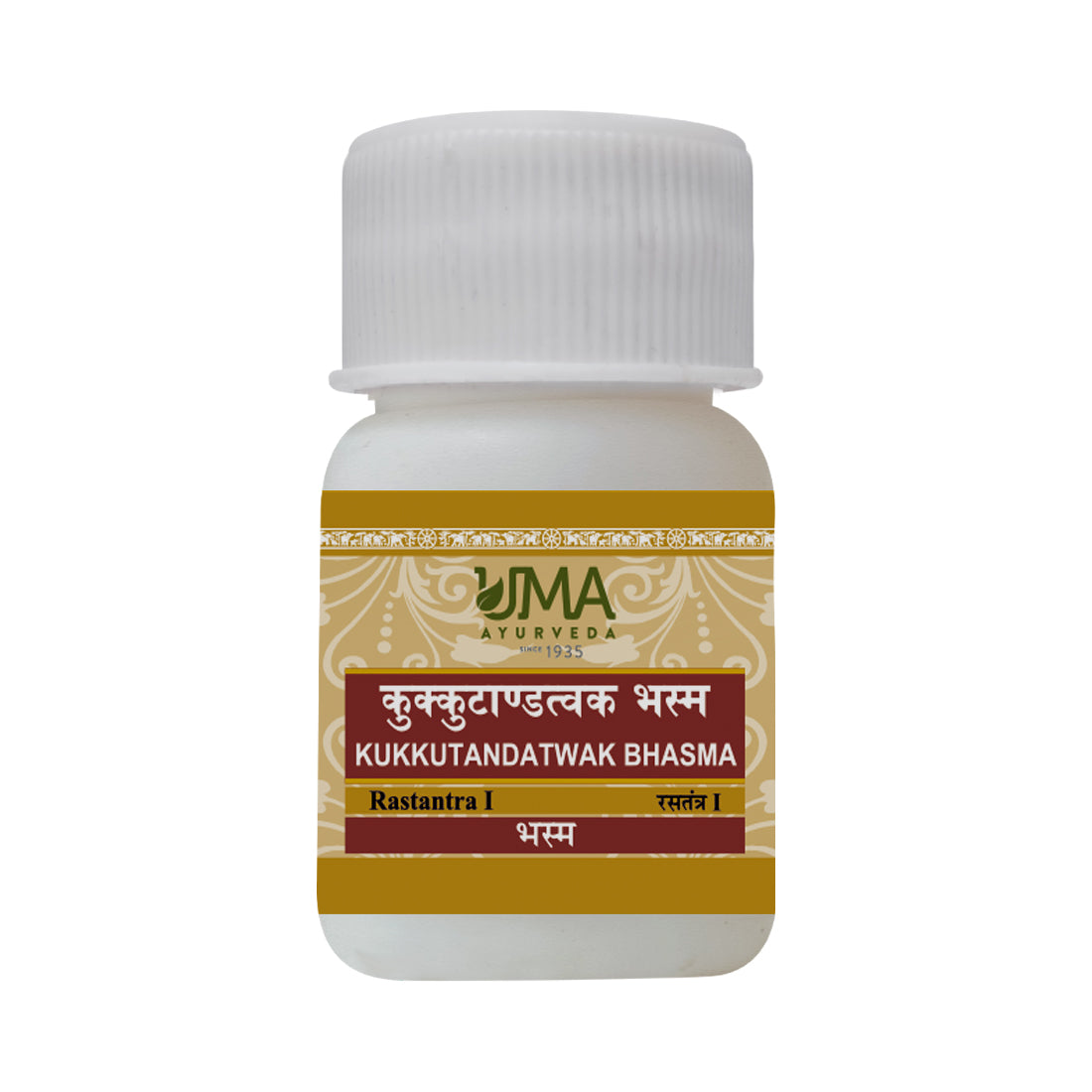 Uma Ayurveda Kukkutandatwak Bhasm useful in Nocturnal Emission Leucorrhoea, Diabetes