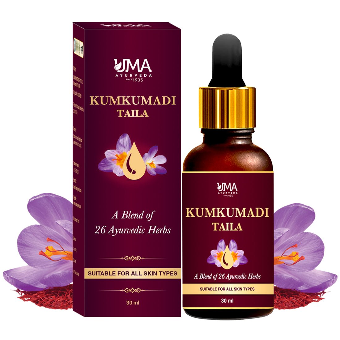 Kumkumadi Oil | Radiant Skin Care & Natural Glow Support | 30 ML