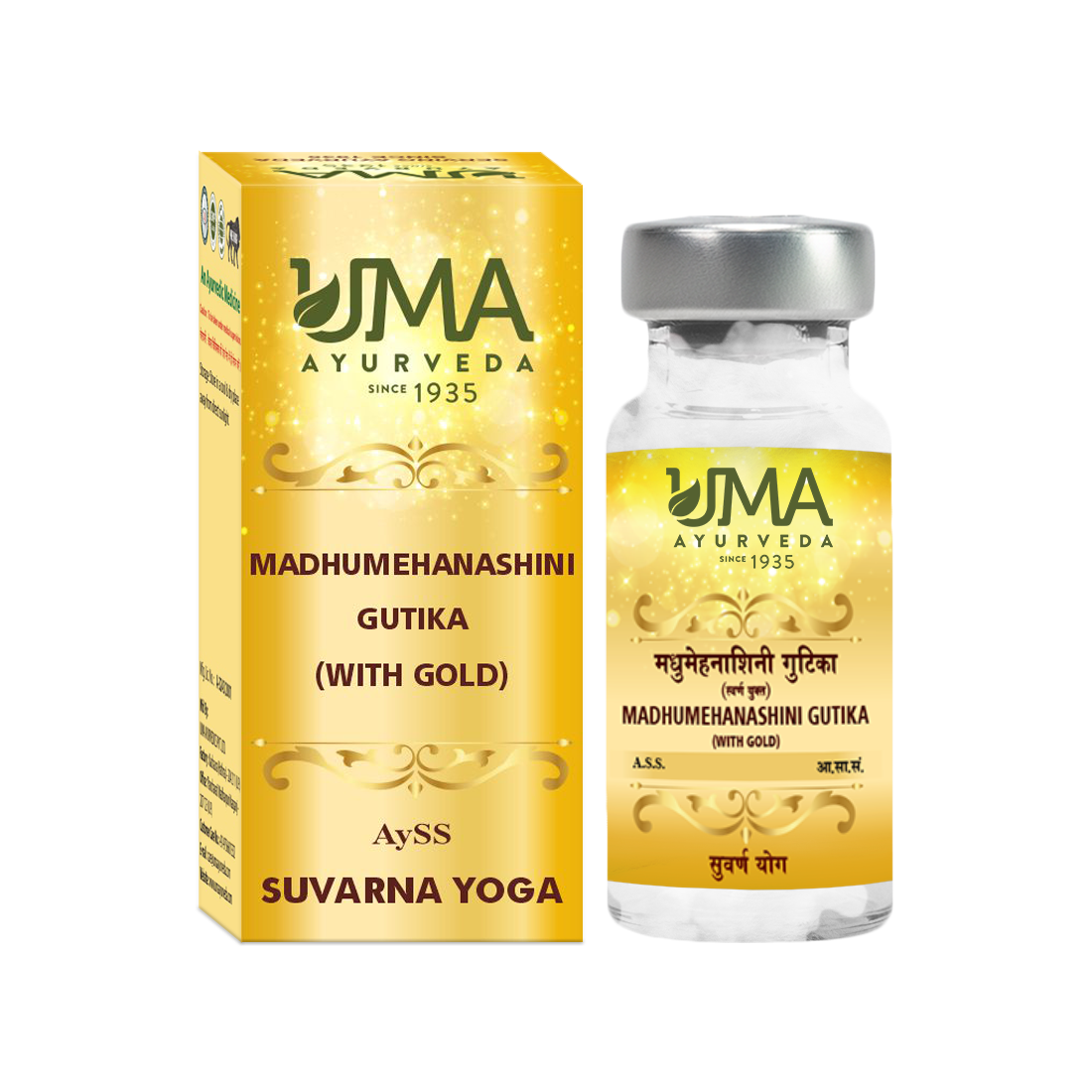 Madhumehnashini Gutika Ayurvedic Gold Tablet Usefull In Diabetes & Rejuvenator