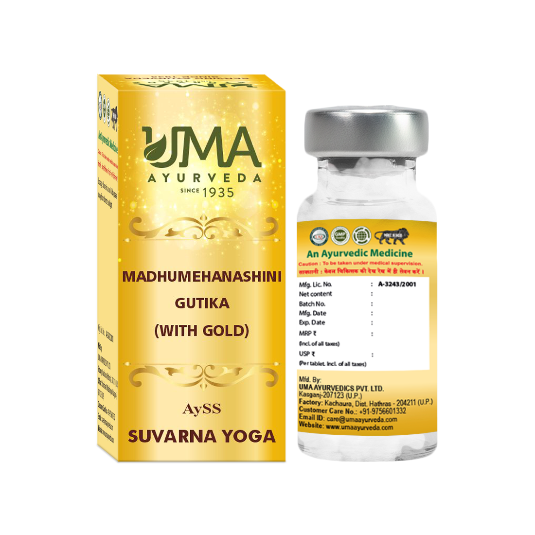 Madhumehnashini Gutika Ayurvedic Gold Tablet