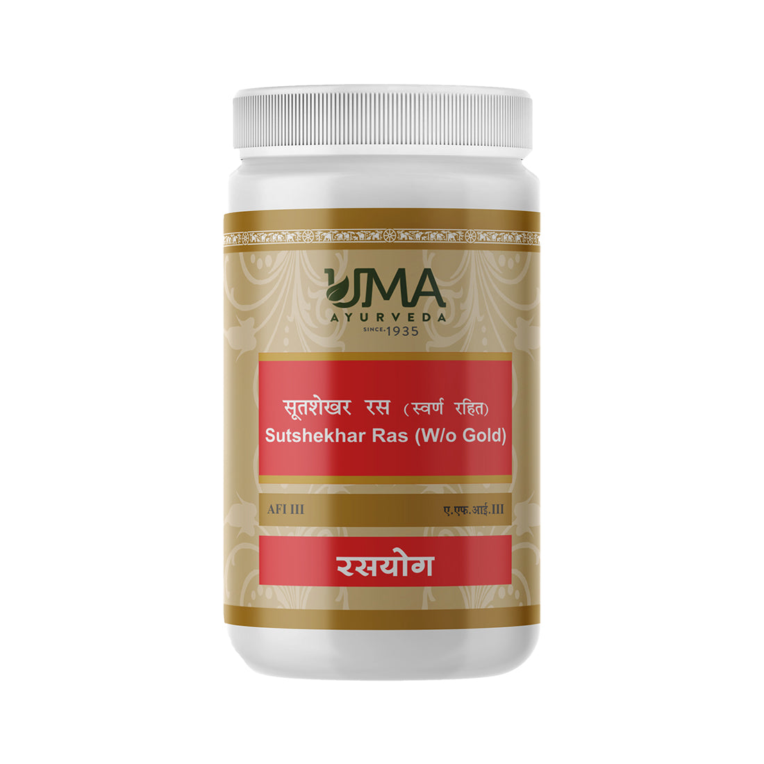 Uma Ayurveda Sutshekhar Ras (W/o Gold) Tablets