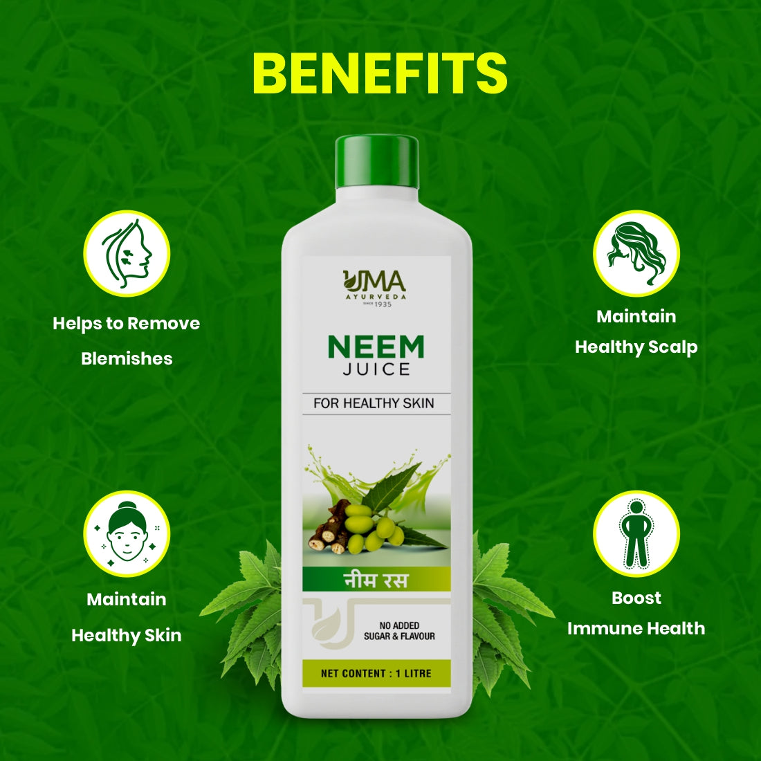 Neem Juice | Ayurvedic Wellness Product | 1 L
