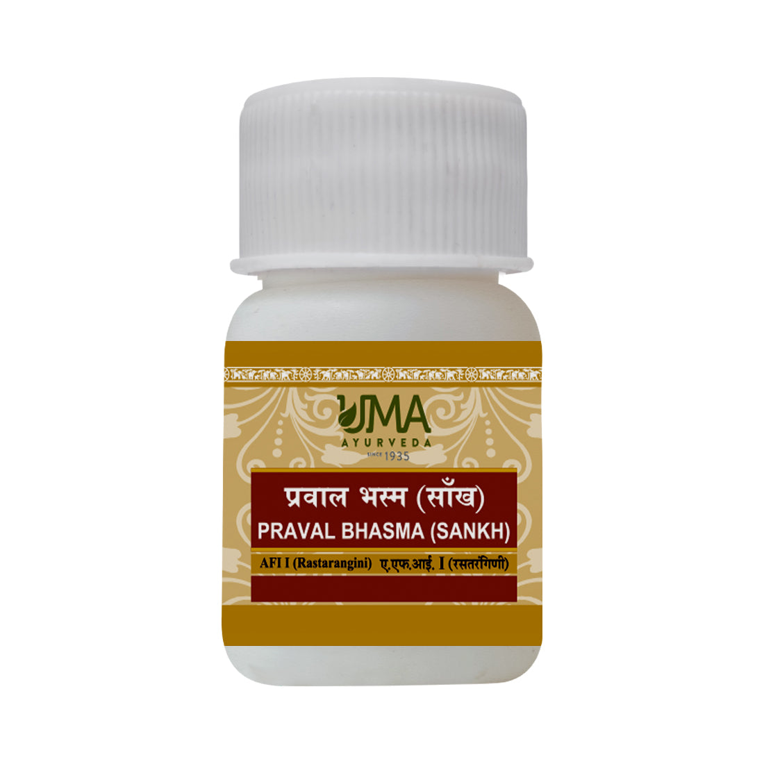 Uma Ayurveda Praval Bhasm Sankh useful in Pittaroga, Burning Sensation
