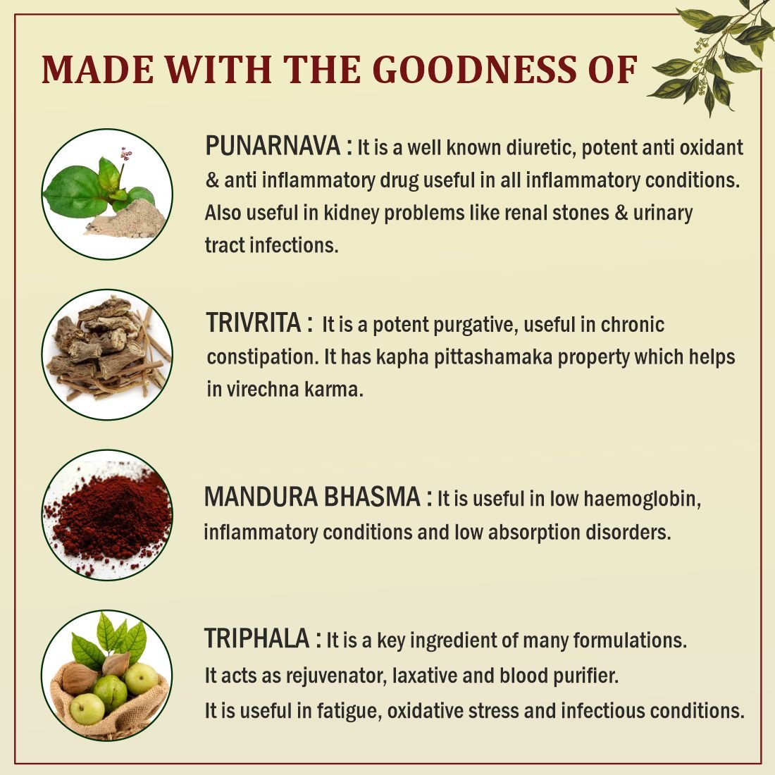 Uma Ayurveda Punarnavadi Mandur