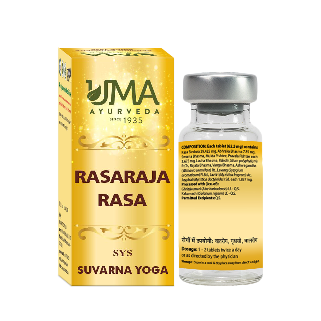 Rasaraja Rasa Ayurvedic Gold Tablet