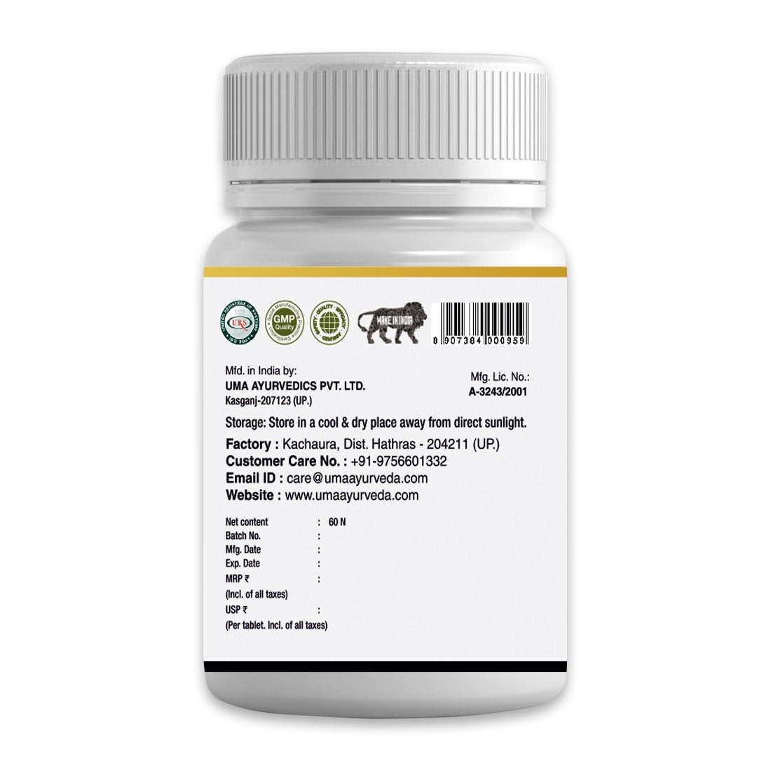 Shukraposhak Tablets for Men | Reproductive & Vitality Support | 60 Tab