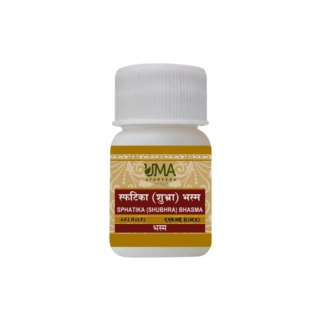 Uma Ayurveda Sphatika (Shubhra) Bhasma
