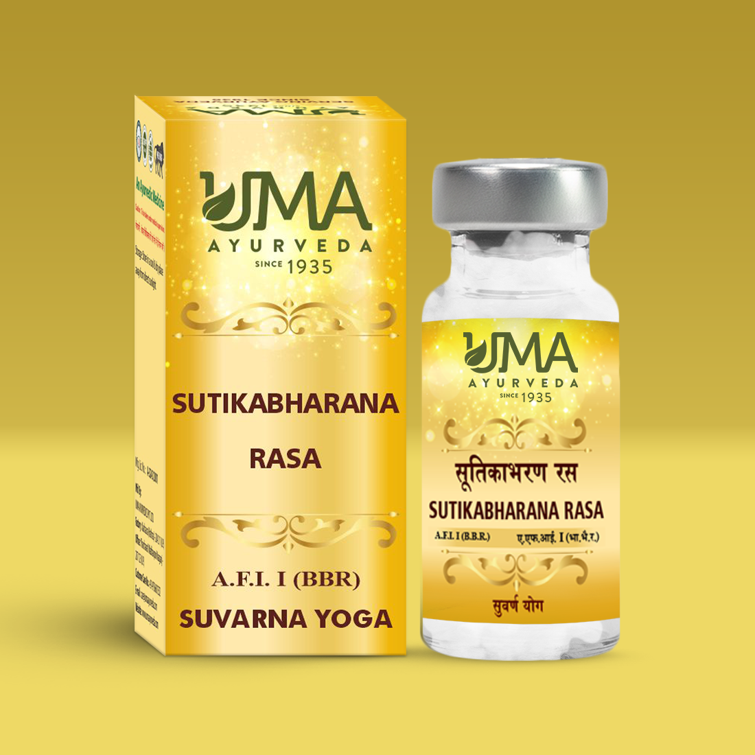 Sutikabharana Rasa Ayurvedic Gold Tablet