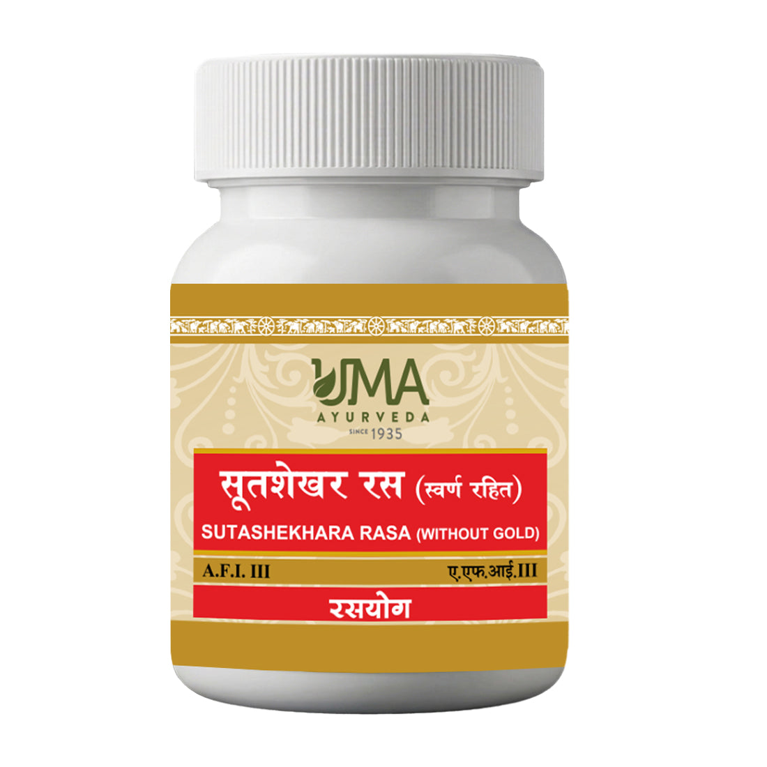 Uma Ayurveda Sutshekhar Ras (W/o Gold) Tablets