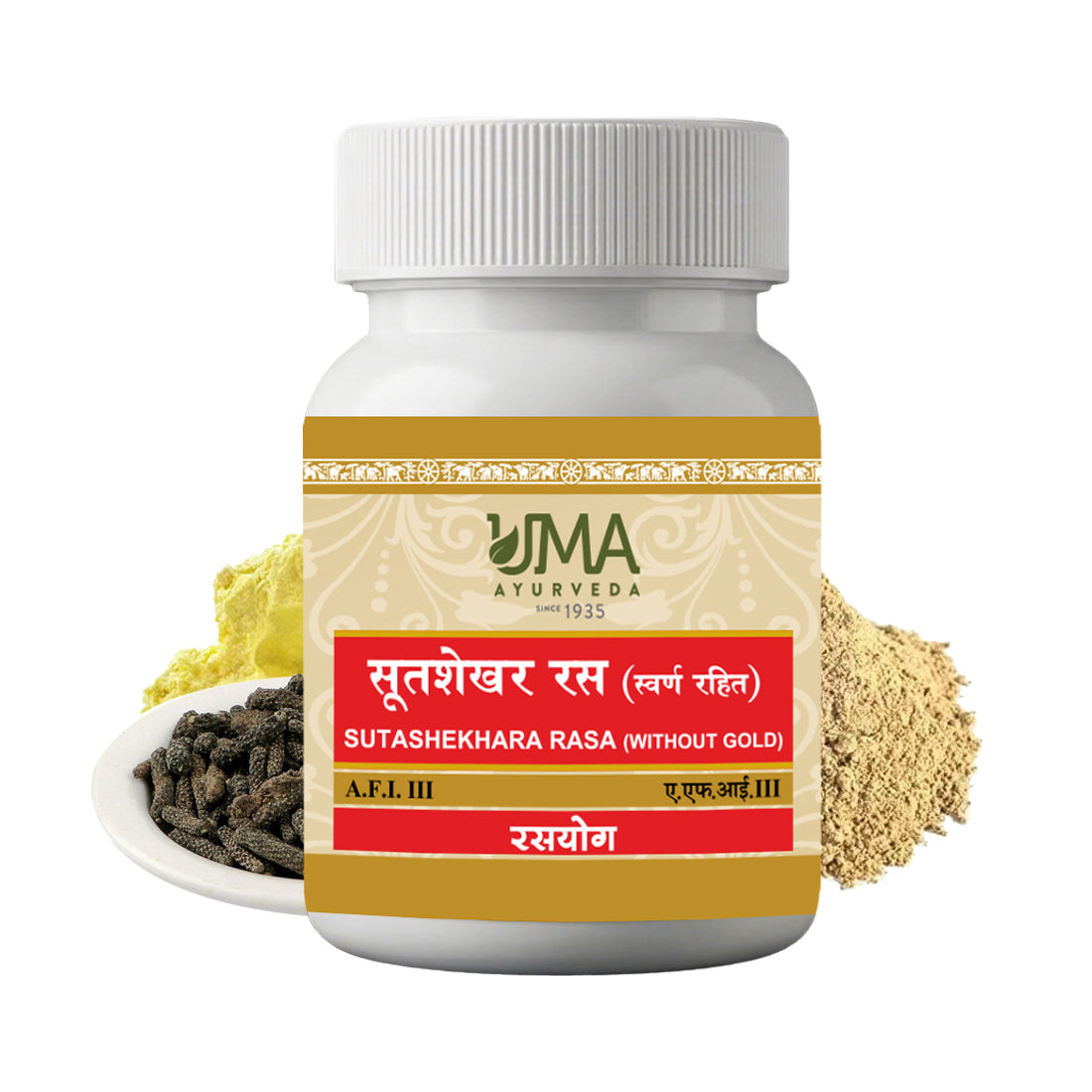Uma Ayurveda Sutshekhar Ras (W/o Gold) Tablets