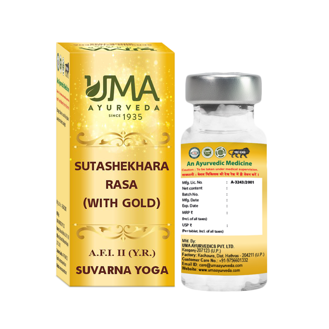 Sutashekhara Rasa Gold Ayurvedic Tablet For Hyperacidity