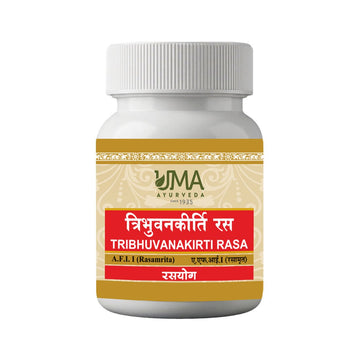 Uma Ayurveda Tribhuvan Kirti Ras Tablets