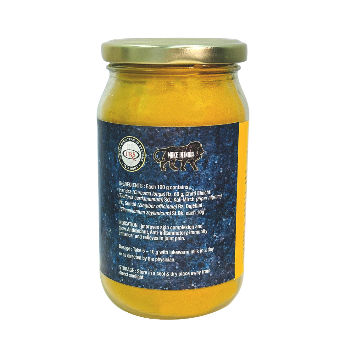 Uma Ayurveda Turmeric Latte 125 gm | Turmeric Latte Golden Milk Mix for Immunity, Glowing Skin & Joint Pain Relief | Antioxidant & Anti-Inflammatory Haldi Latte | Caffeine-Free Health Drink