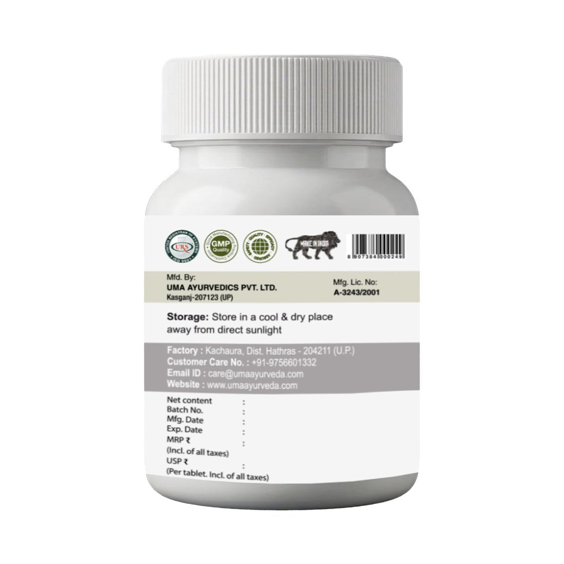 Umacal | Ayurvedic Calcium Formula | 60 Tab