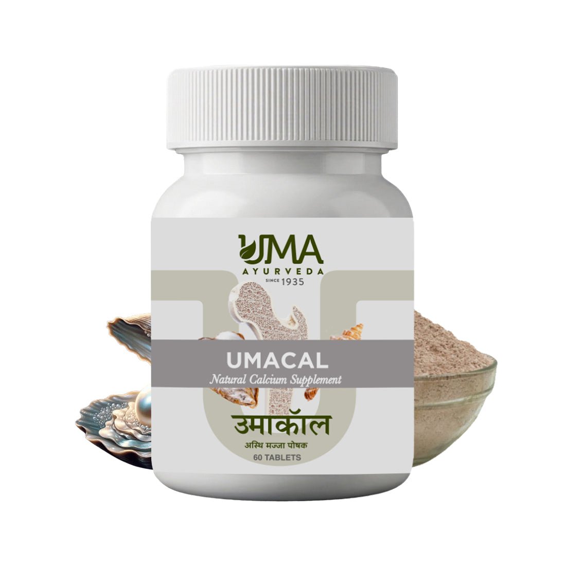Umacal | Ayurvedic Calcium Formula | 60 Tab