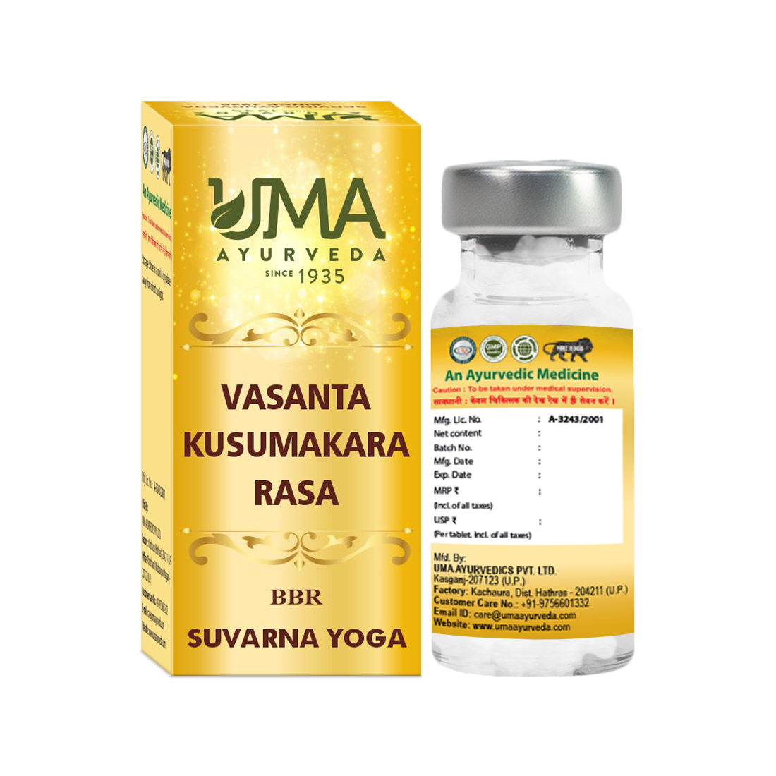 Vasanta Kusumakara Rasa Gold Tablet