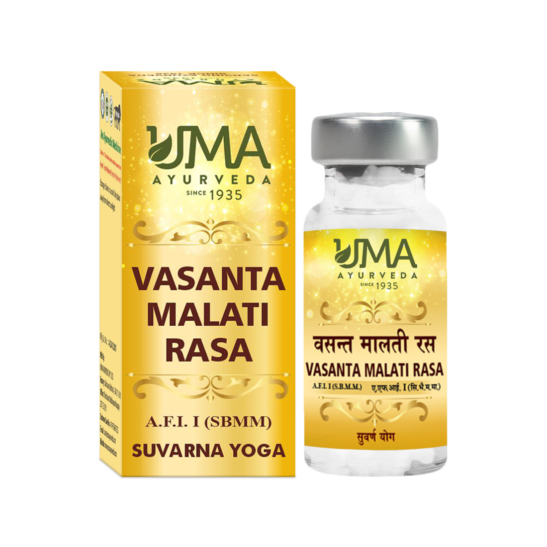 Vasanta Malti Rasa Gold Tablet Useful For Chronic Cough & Fever
