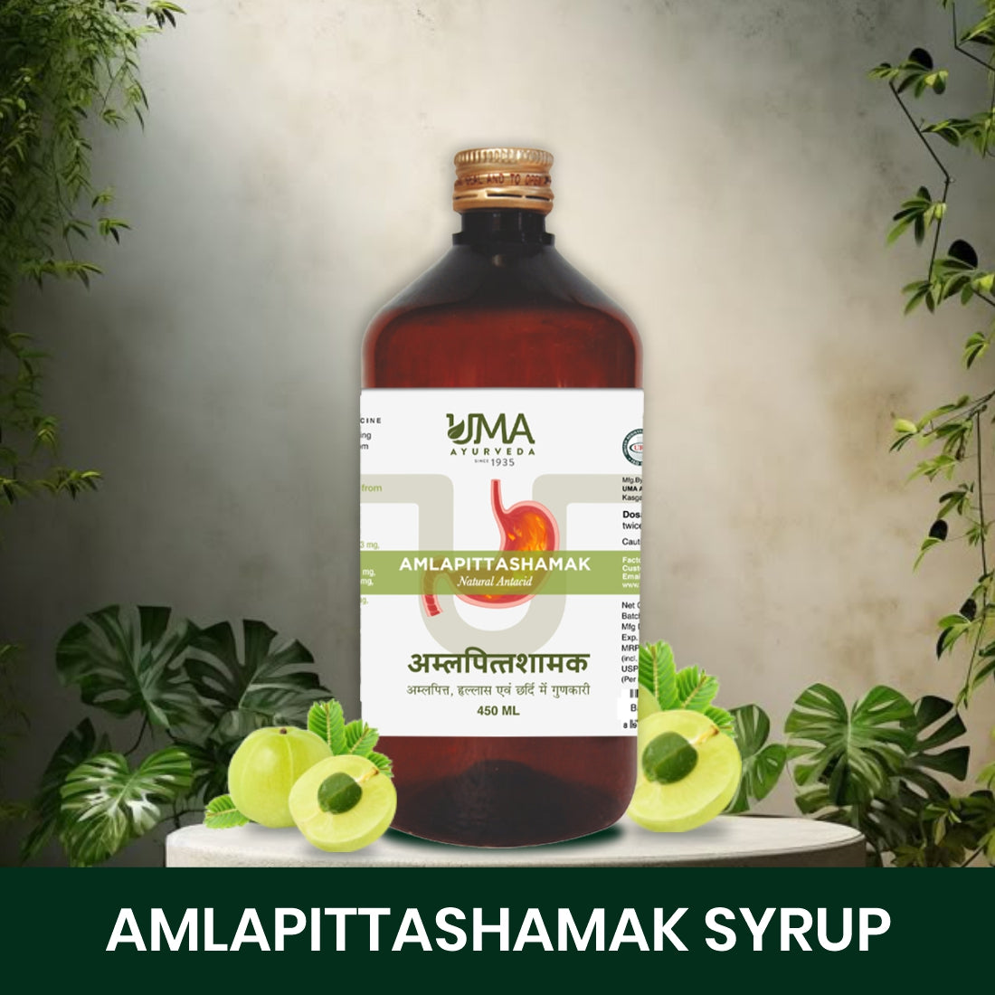 Amlapittashamak | Herbal Antacid for Hyperacidity & Indigestion Relief | 450ML