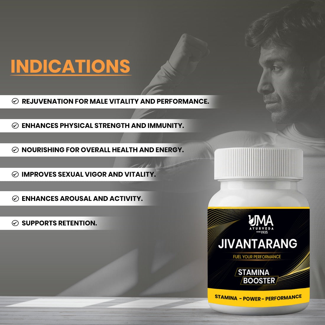 Jivantarang for Men | Made with 15+ Herbs | 60 Tab