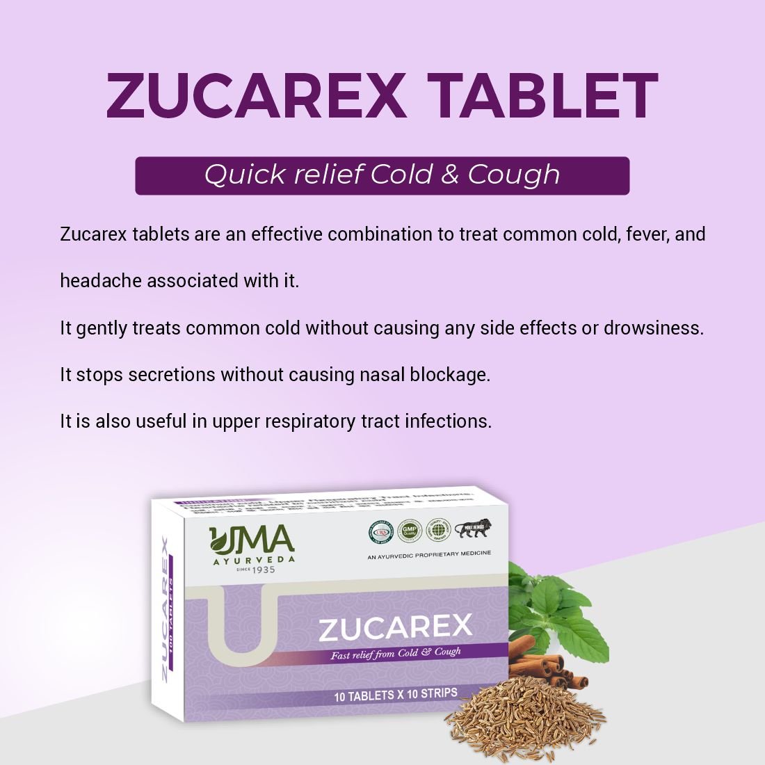 Zucarex | Cough & Cold Tablets