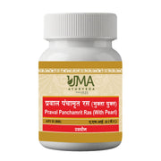 Uma Ayurveda Praval Panchamrit Ras with Pearl